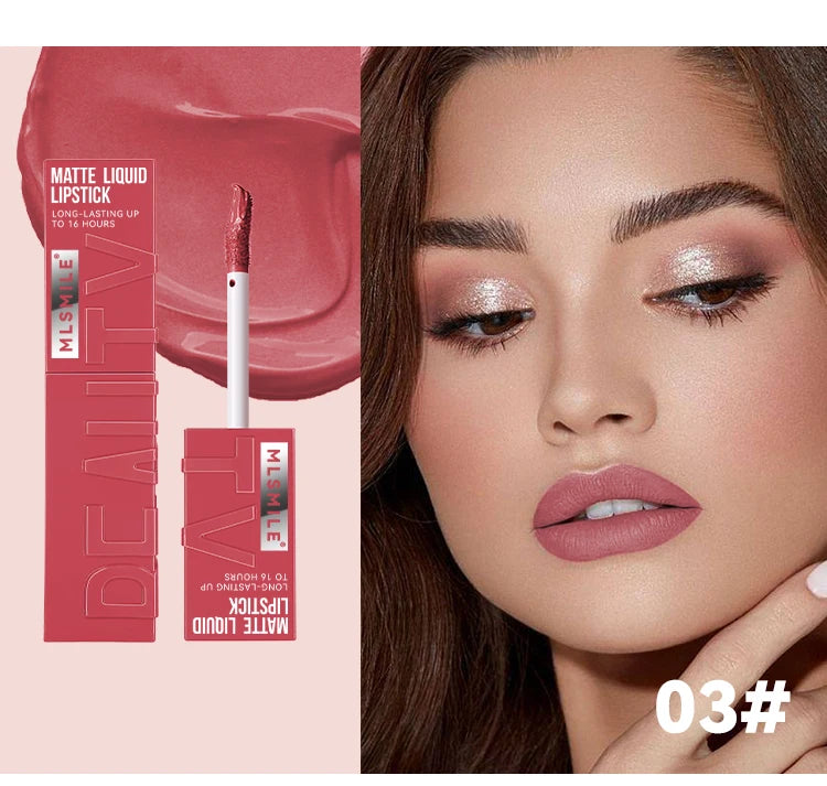 MLSMILE Velvet Matte Lipstick Set – 6 Colours, Long-Lasting & Transfer-Proof