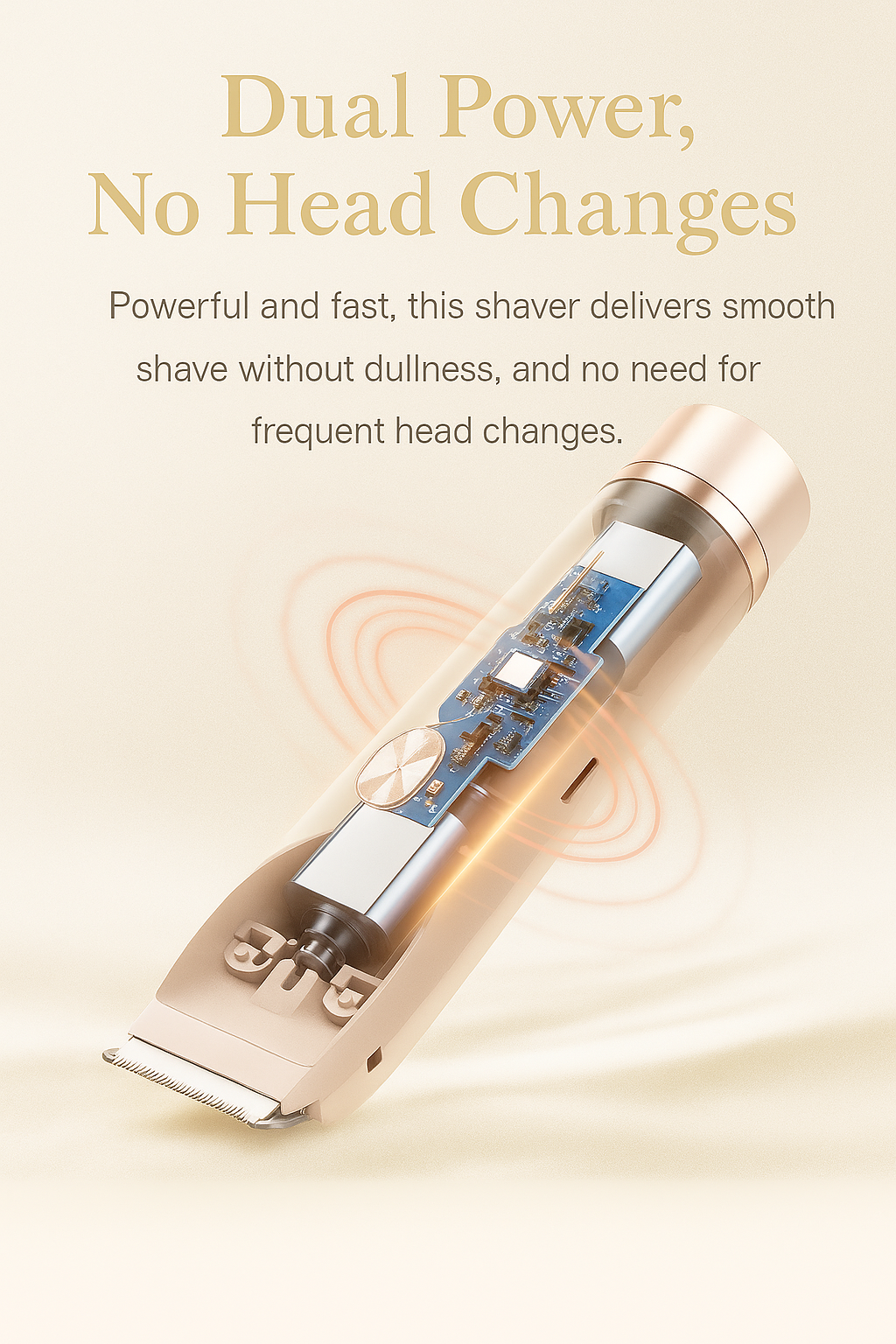 Elegant Dual-Head Shaver for Women