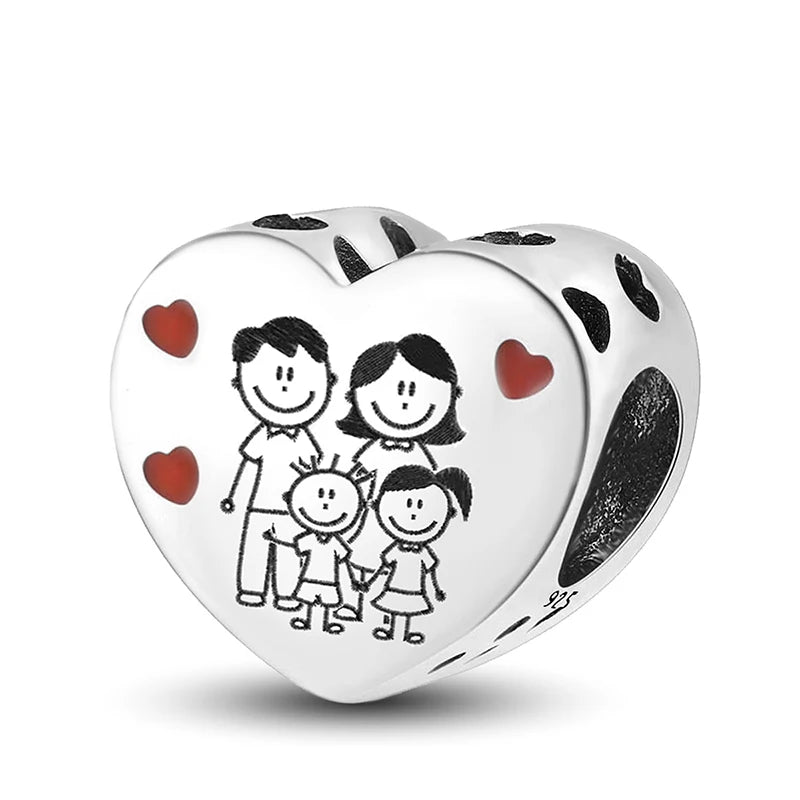 Charmdora Mama & Baby – Loving Bond Charm (925 Silver)