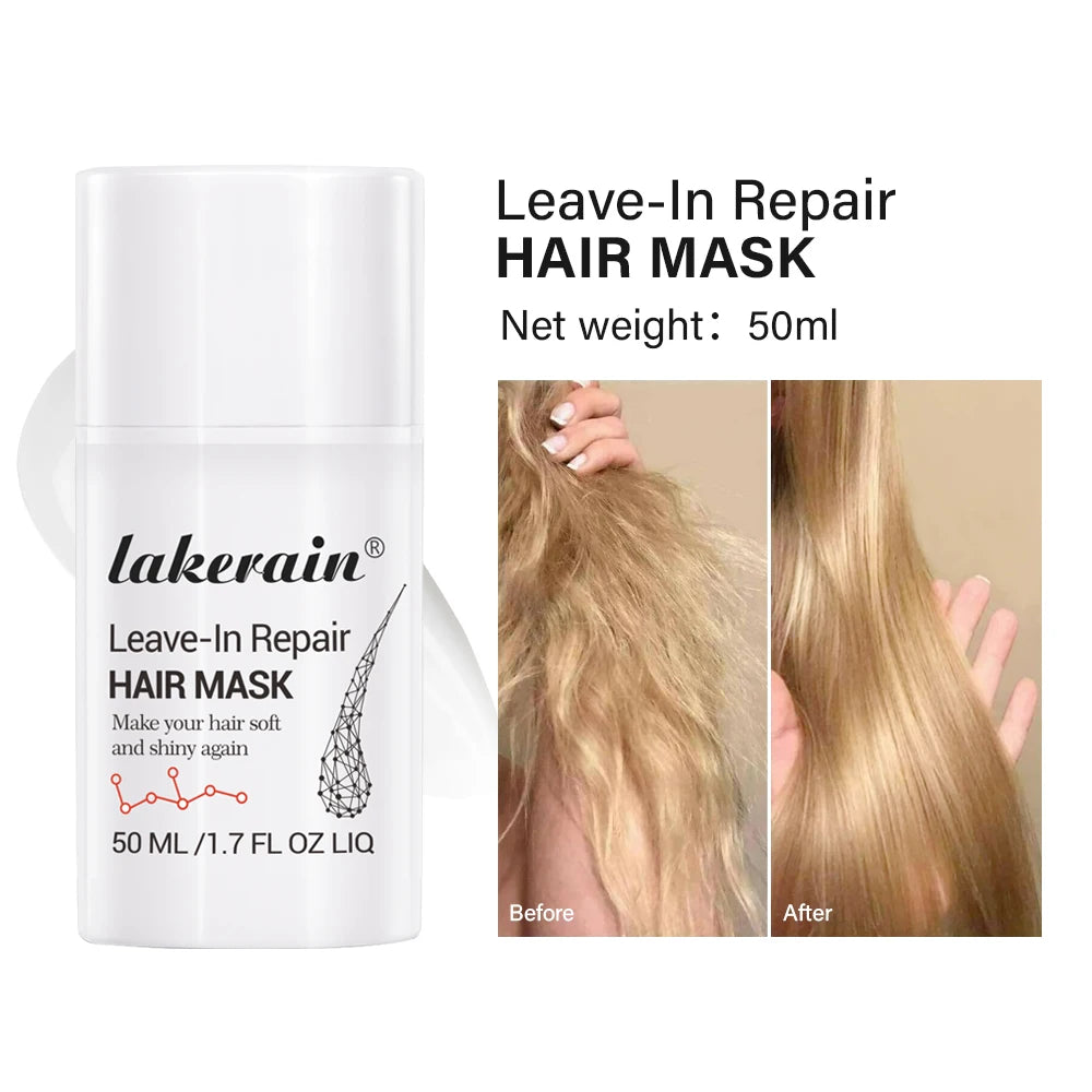 Leave-In Molecular Repair Hair Mask Damage Restore Soft Hair Deep Repair Keratin & Scalp Treatment Hair Care Condition