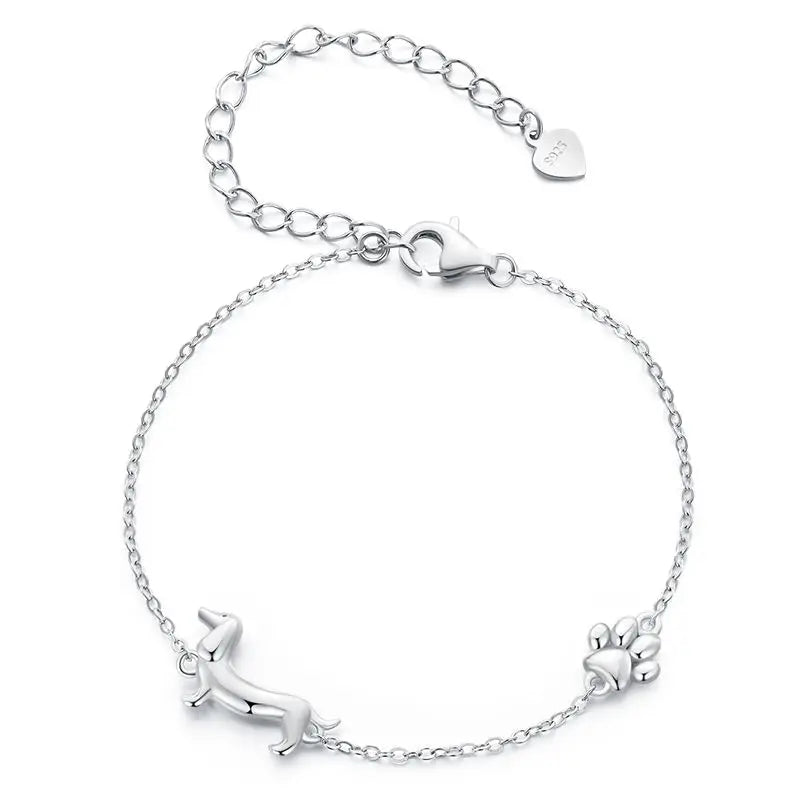 925 Sterling Silver Pet Lovers Bracelet – A Tribute to Your Furry Best Friend