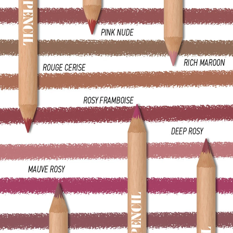 Face Secret™ Artist Shape & Sculpt Lip Liner Pencil Set – Velvety Matte Precision