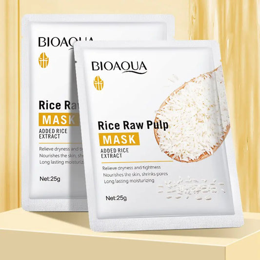 ✨ Bioaqua Rice Nourishing Facial Mask – The Secret to Radiant, Glowing Skin!