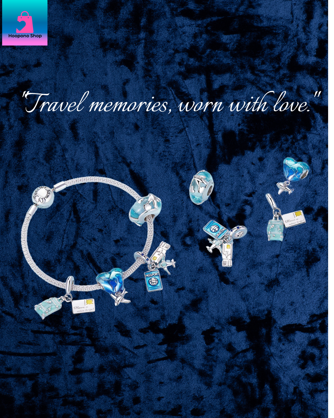 925 Sterling Silver Blue Astral Charm – Fly Beyond the Stars