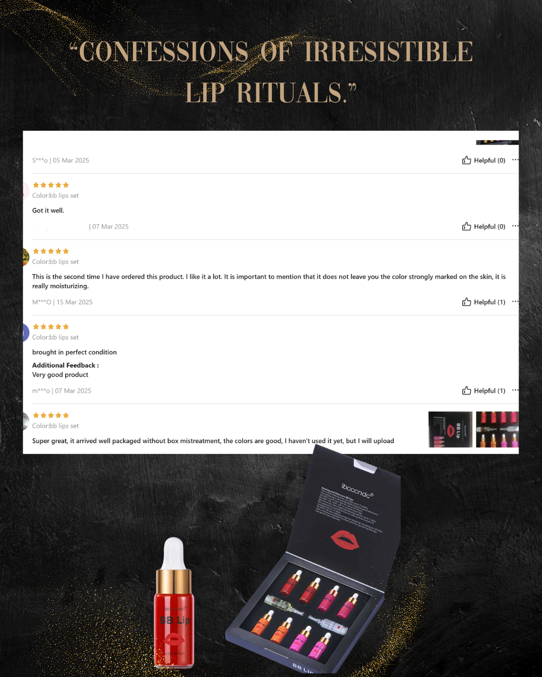 💋 BB Lips Ampoule Serum Starter Set – Glow for Lush, Tinted Lips! 💋