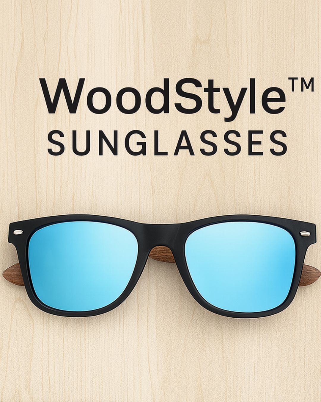 Oi Wood Classic Shades – Polarised Lenses, Timeless Style.