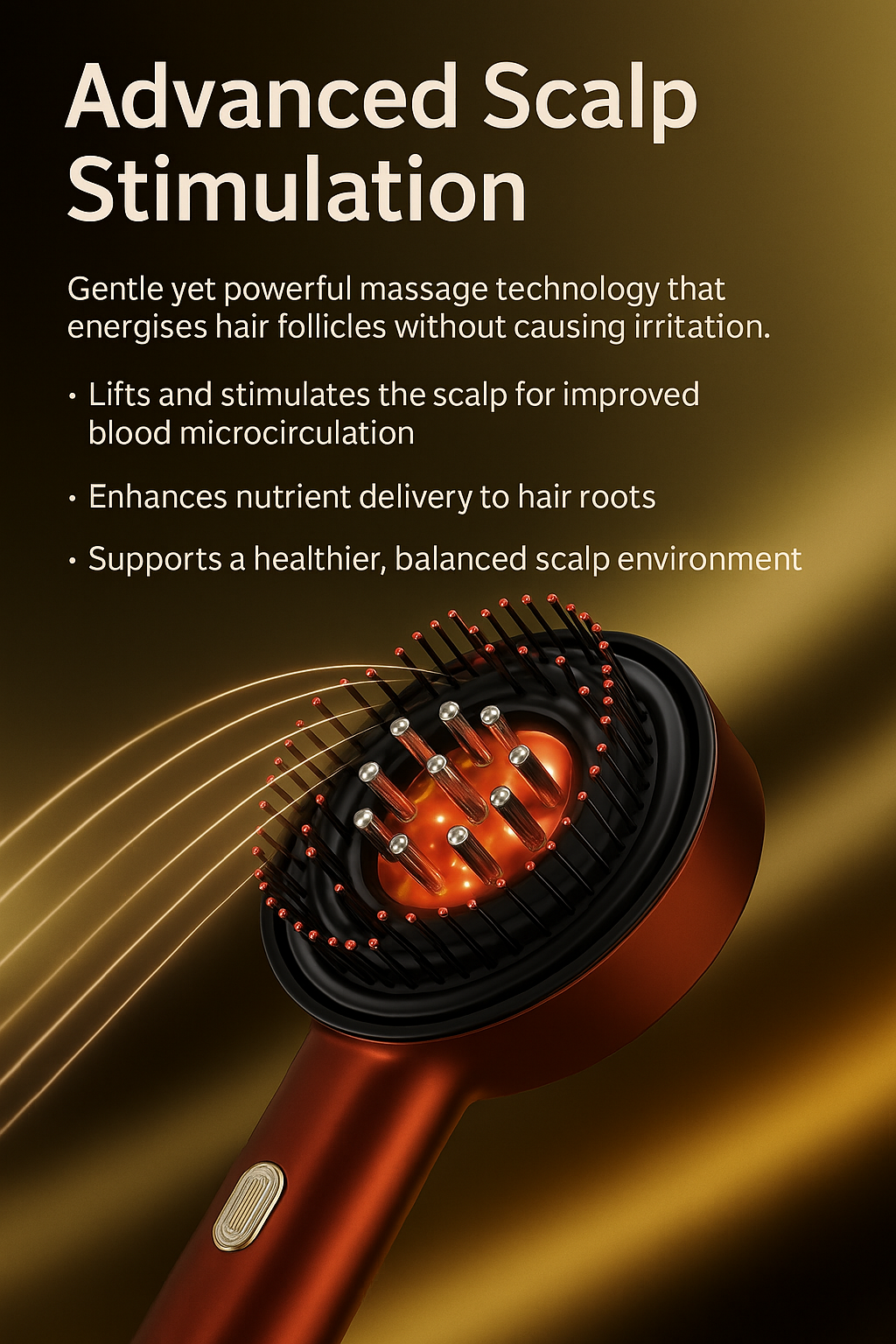 Red Light Hair Growth Comb with Scalp Massage