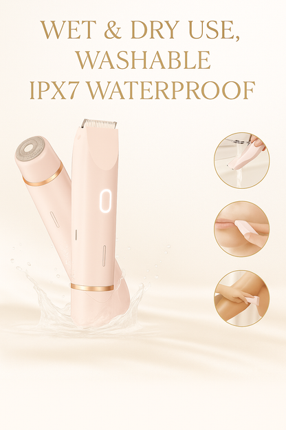 Elegant Dual-Head Shaver for Women