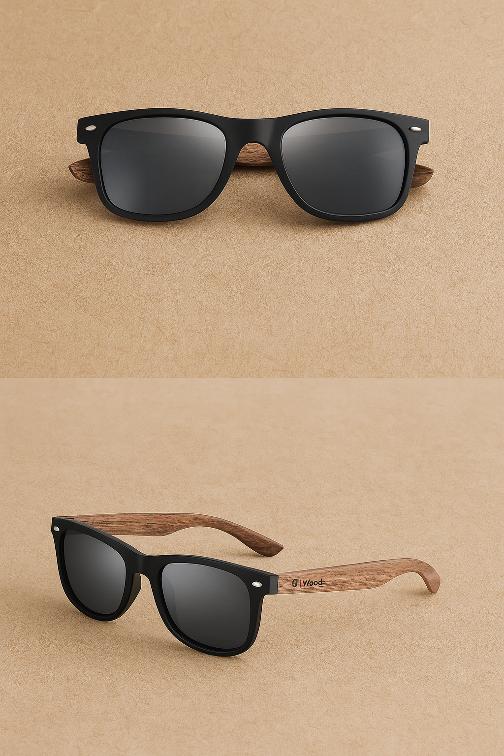 Oi Wood Classic Shades – Polarised Lenses, Timeless Style.