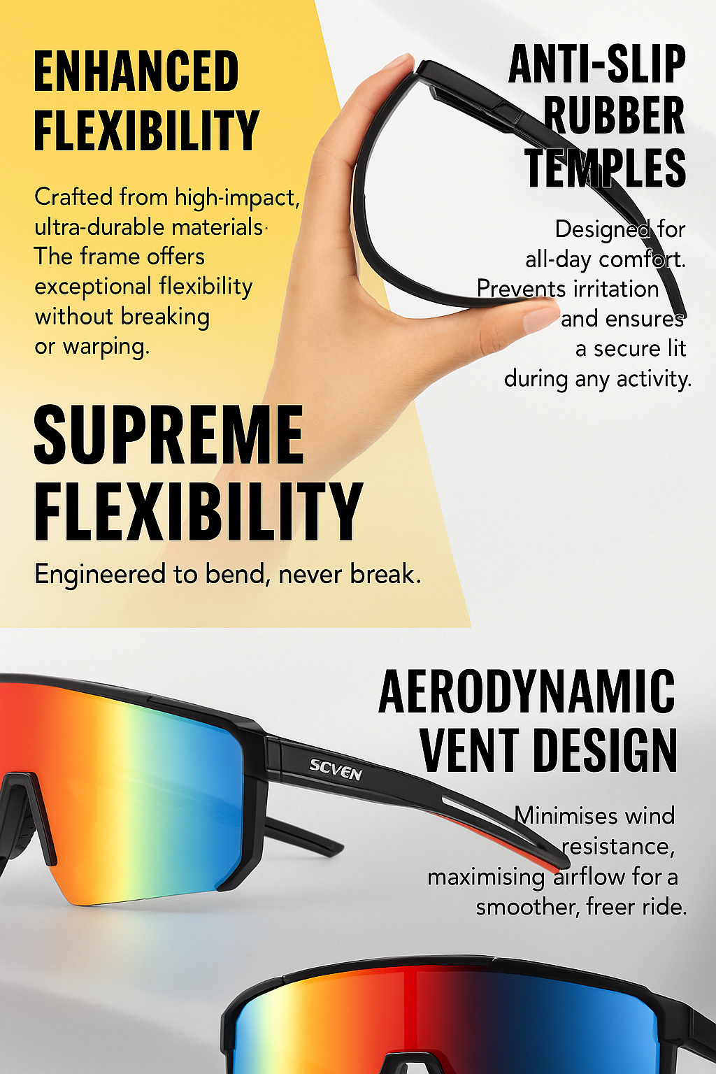 Sport Sunglasses-Cycling, Running & Driving