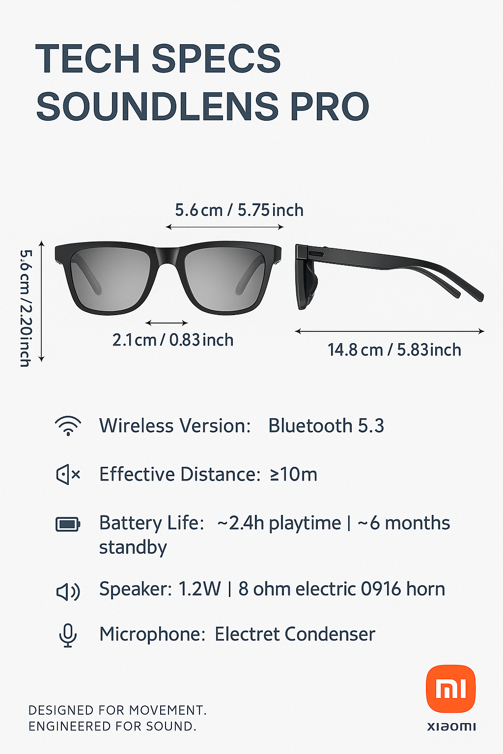 Xiaomi SoundLens Pro – Smart Audio Sunglasses