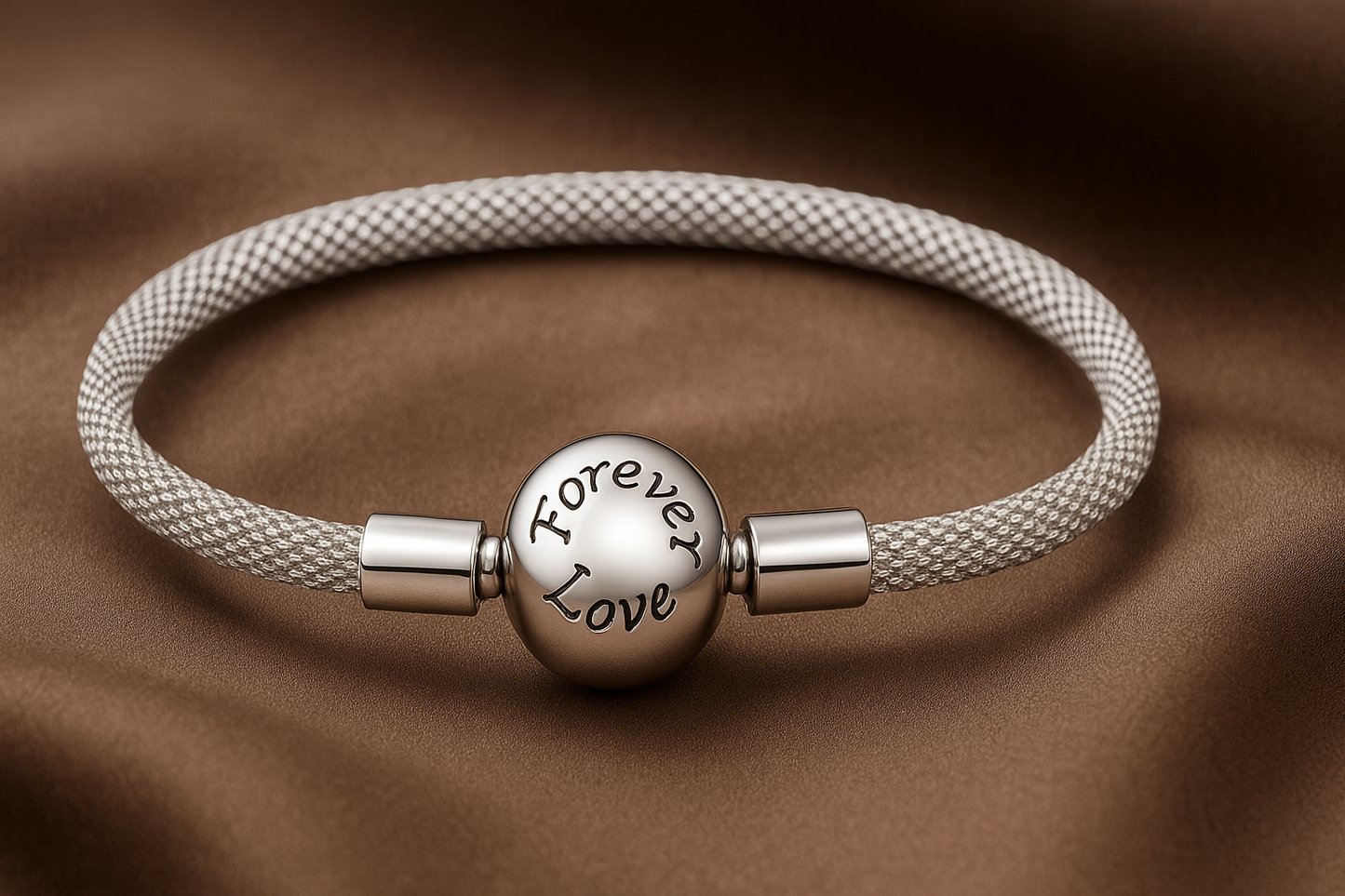 Timeless Love – Sterling Silver Heart Bangle