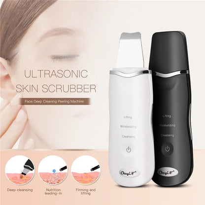 🔥 Ultrasonic Skin Scrubber + Nano Face Mist Steamer – The Ultimate 2-in-1 Skincare Revolution!