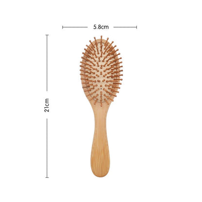 🌿 Premium Bamboo Hair Brush – Enhance Hair Growth & Reduce Hair Loss! ✨