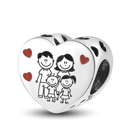 Charmdora Mama & Baby – Loving Bond Charm (925 Silver)