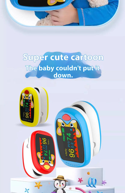 🩺 Rechargeable Child Finger Pulse Oximeter – Monitor Your Child’s Oxygen Levels with Ease! 👶✨