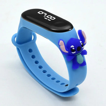 Kids’ Digital LED Watch – Cartoon Marvel Heroes, Waterproof & Fun Gift