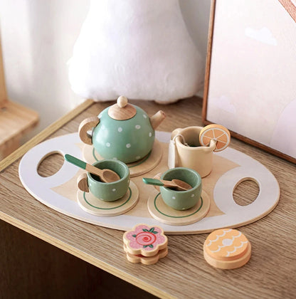 🍰 Delightful Wooden Afternoon Tea Set – Inspire Creativity &amp; Fun! ☕✨