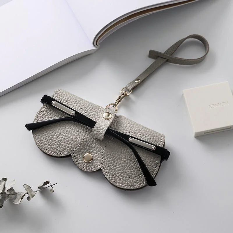 Scallop Clip-On Glasses Case – Vegan Leather
