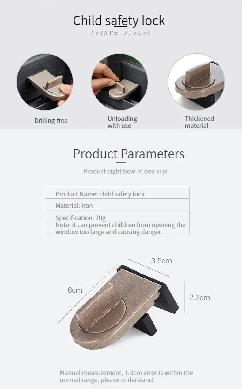 🔒 Child Safety &amp; Security Window Lock – Peace of Mind for Parents! 👶✨