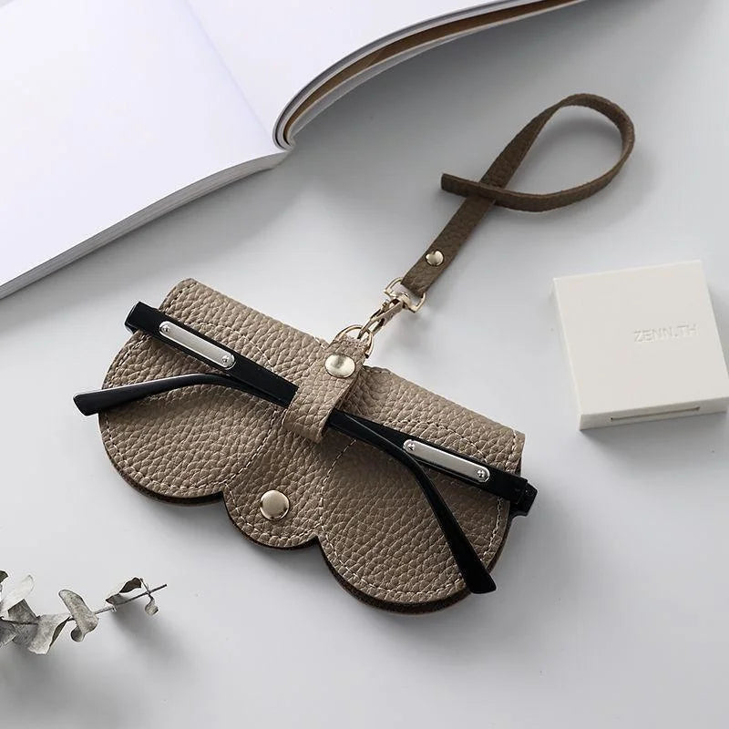 Scallop Clip-On Glasses Case – Vegan Leather