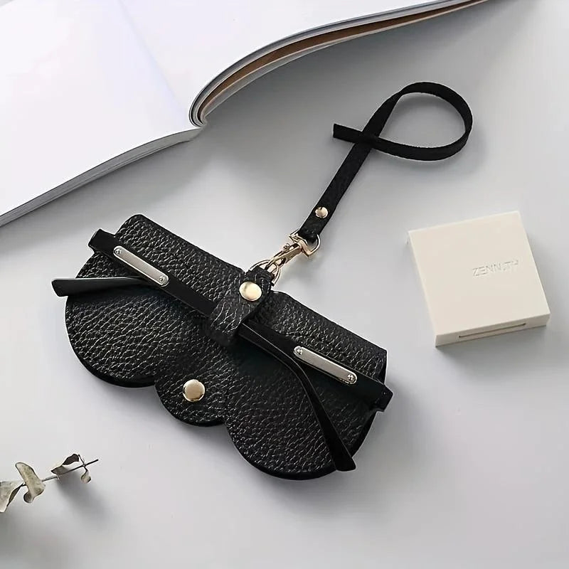 Scallop Clip-On Glasses Case – Vegan Leather