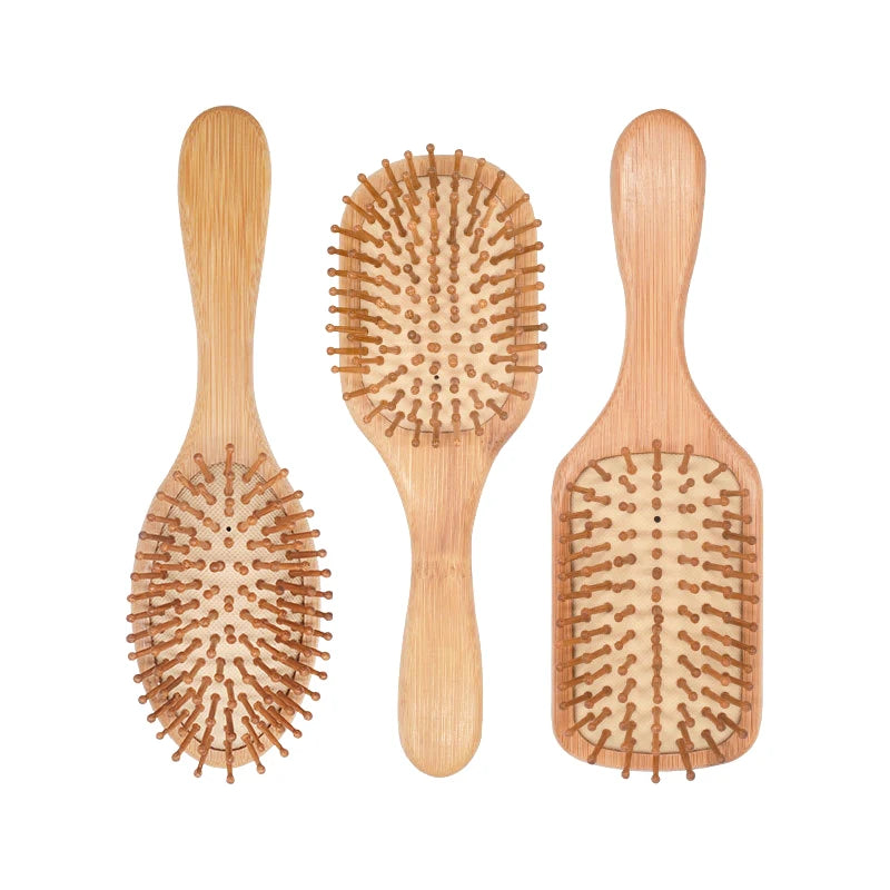 🌿 Premium Bamboo Hair Brush – Enhance Hair Growth & Reduce Hair Loss! ✨