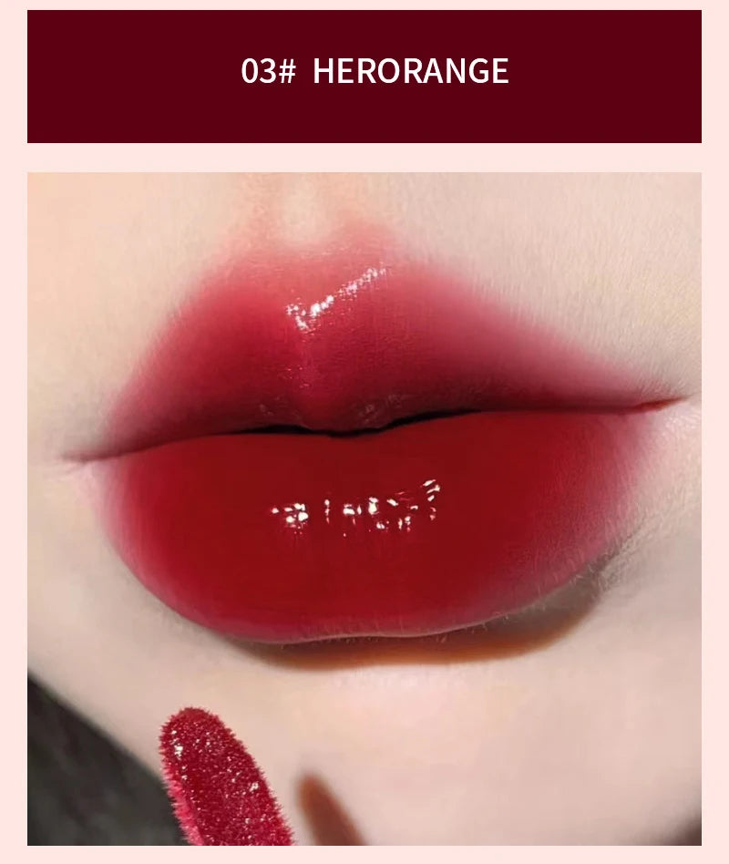 💄 HERORANGE Light Glass-Like Lip Lacquer – High Shine, Hydrating & Long-Lasting! ✨