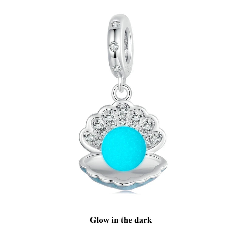 925 Sterling Silver Glow-in-the-Dark Charm – Illuminate Your Story ✨