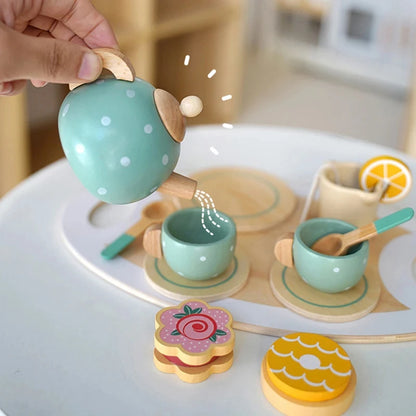 🍰 Delightful Wooden Afternoon Tea Set – Inspire Creativity &amp; Fun! ☕✨