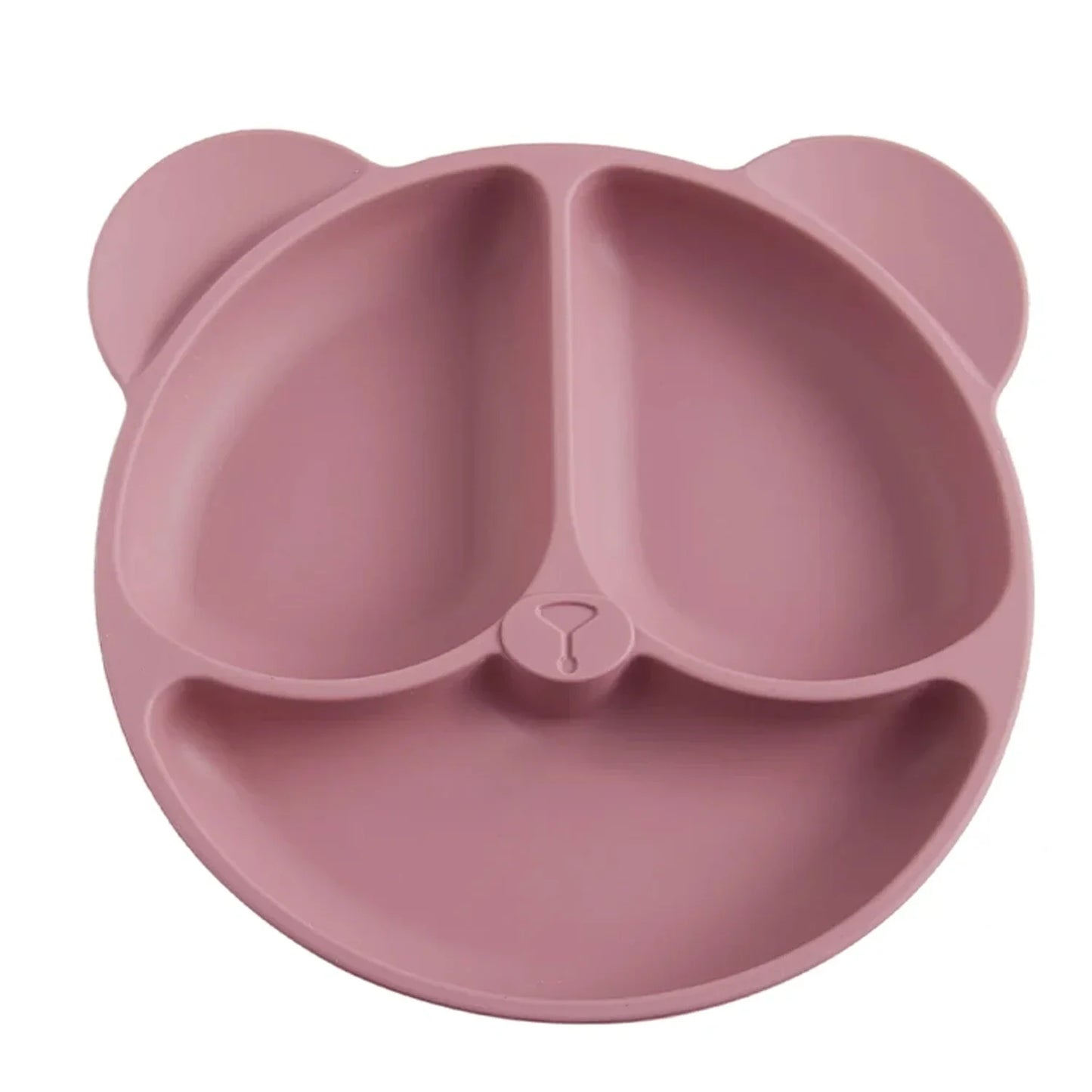 🐻 Adorable Bear-Shaped Silicone Suction Plate – Mess-Free Mealtime for Babies! 👶✨