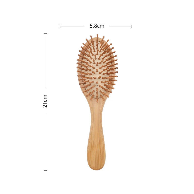 🌿 Premium Bamboo Hair Brush – Enhance Hair Growth & Reduce Hair Loss! ✨