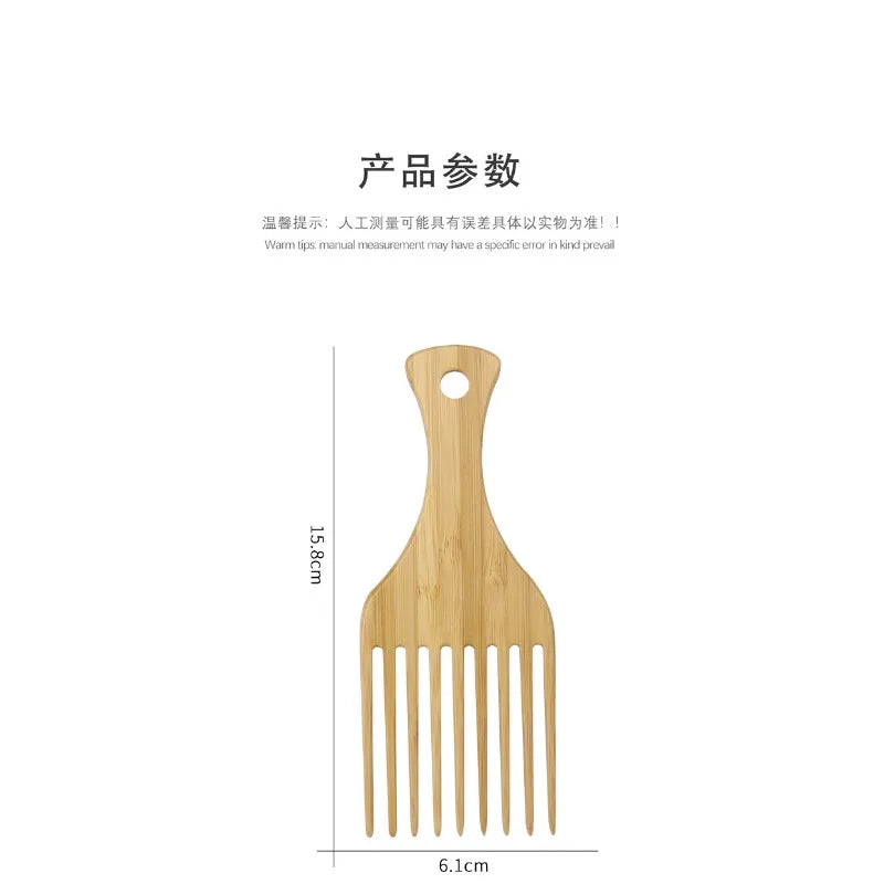 🌿 Natural Bamboo Hair Comb – Gentle, Anti-Static &amp; Perfect for All Hair Types! ✨