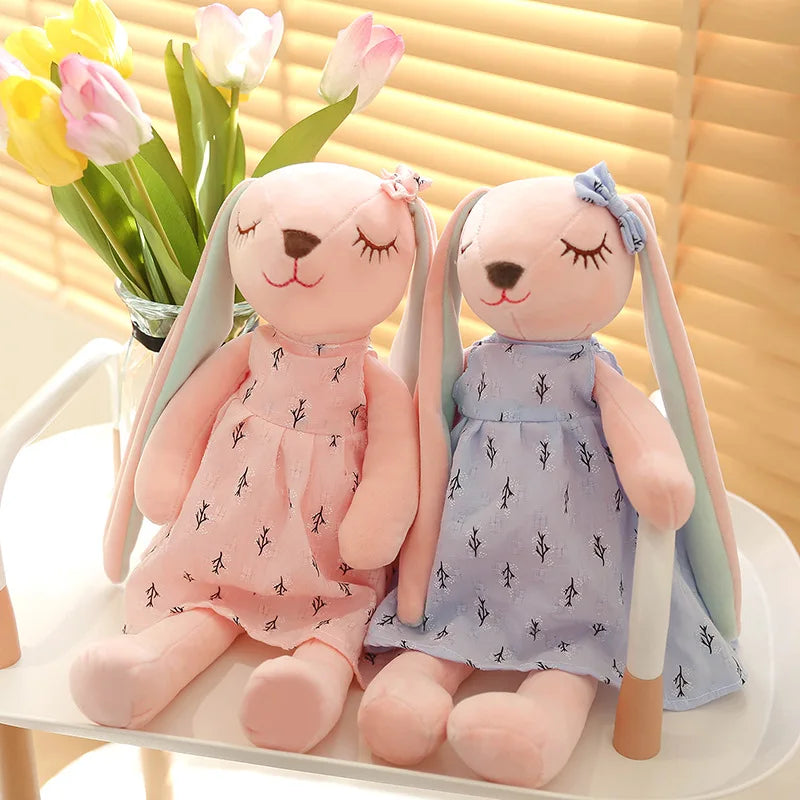 🐰 Adorable Kawaii Long-Ear Rabbit Plush – The Perfect Snuggle Buddy! ✨