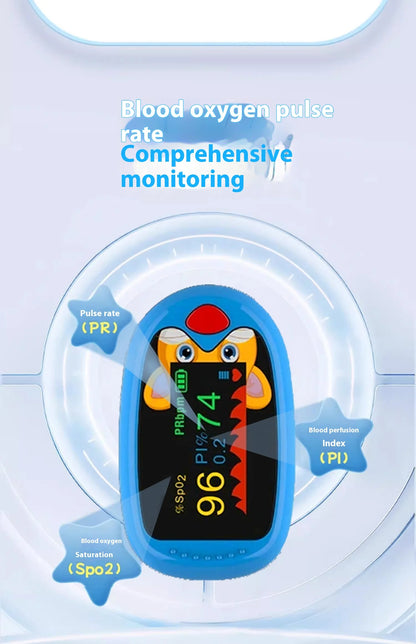 🩺 Rechargeable Child Finger Pulse Oximeter – Monitor Your Child’s Oxygen Levels with Ease! 👶✨