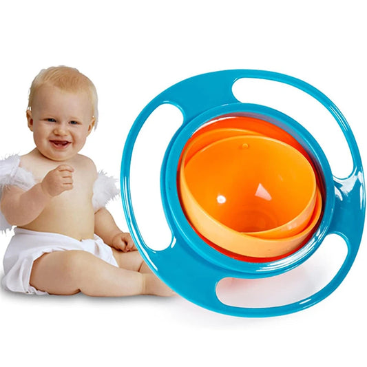 🍽️ No More Mess – 360° Spill-Proof Gyro Bowl for Babies &amp; Toddlers! 👶✨