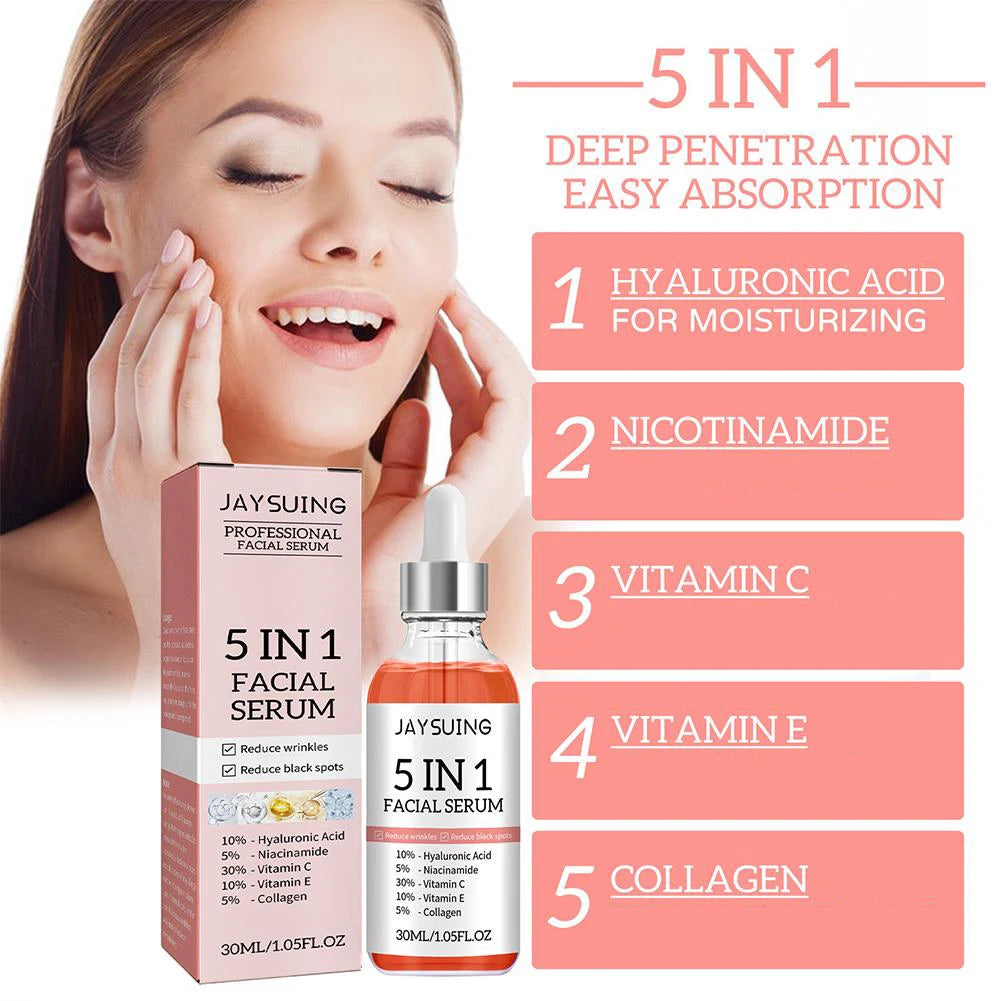 💧 5-in-1 Firming &amp; Brightening Face Serum – Hydration, Radiance &amp; Anti-Ageing! ✨