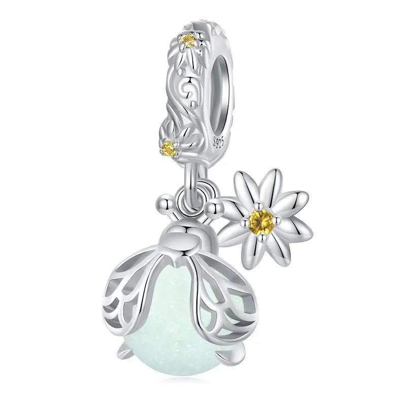 925 Sterling Silver Glow-in-the-Dark Charm – Illuminate Your Story ✨