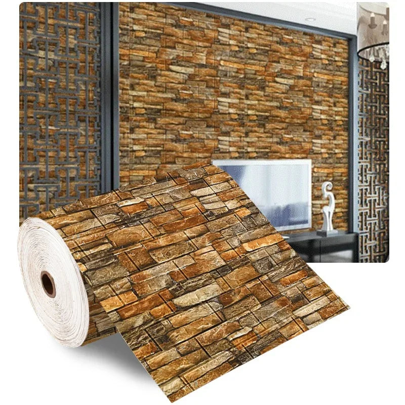 BrickWall 3D: Self-Adhesive Foam Wallpaper