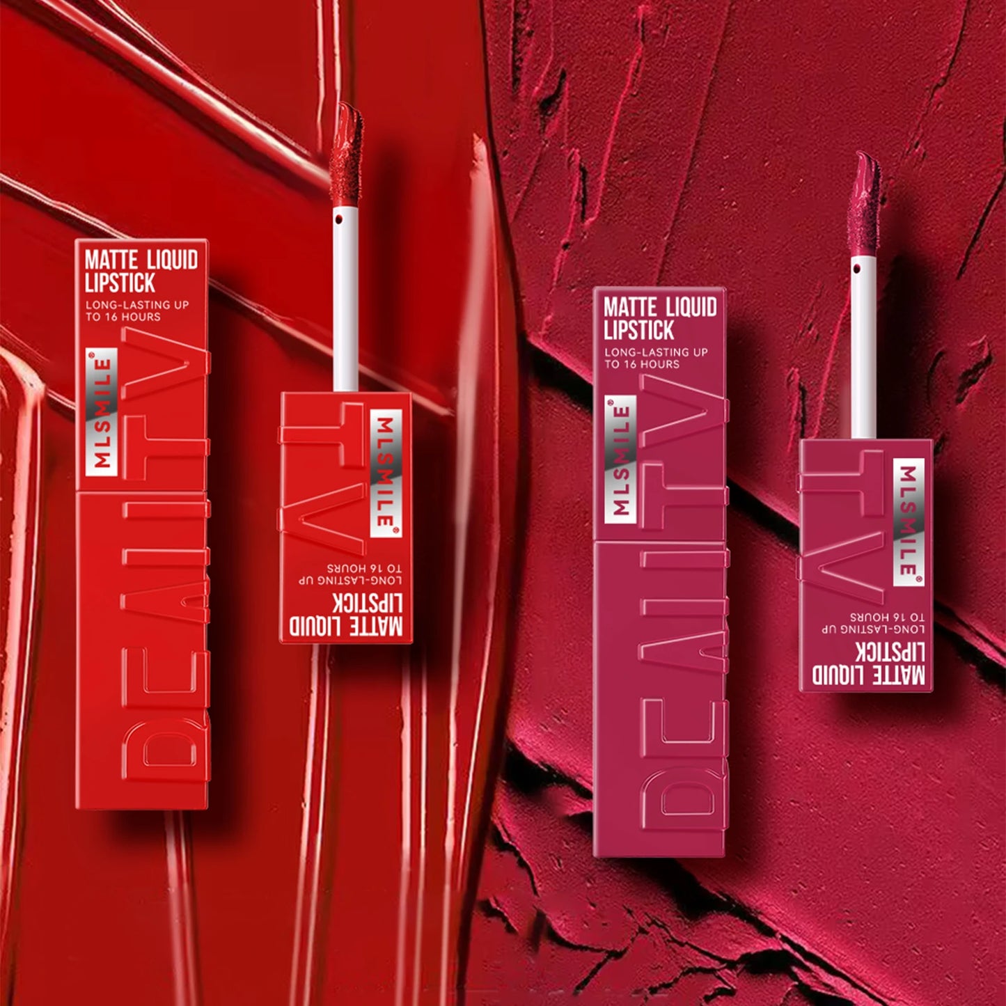 MLSMILE Velvet Matte Lipstick Set – 6 Colours, Long-Lasting & Transfer-Proof