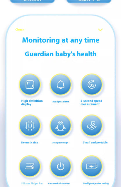 🩺 Rechargeable Child Finger Pulse Oximeter – Monitor Your Child’s Oxygen Levels with Ease! 👶✨