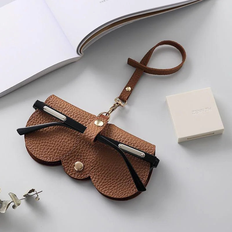 Scallop Clip-On Glasses Case – Vegan Leather