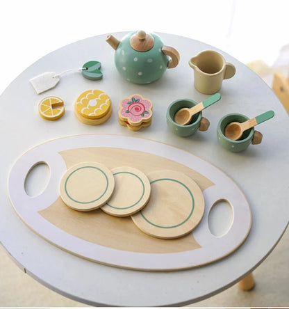 🍰 Delightful Wooden Afternoon Tea Set – Inspire Creativity &amp; Fun! ☕✨