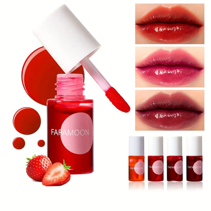 🍓 4-Color Fruity Lip Tint – Hydrating, High-Pigment &amp; Long-Lasting! 💋✨