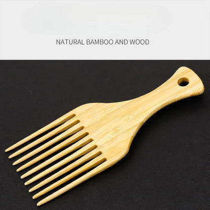 🌿 Natural Bamboo Hair Comb – Gentle, Anti-Static &amp; Perfect for All Hair Types! ✨