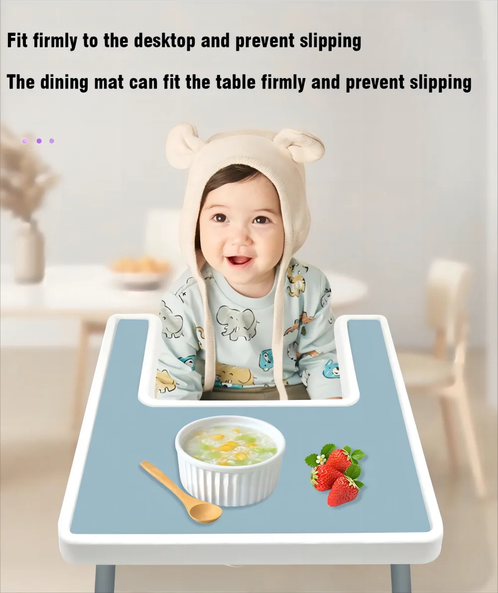 🍽️ Silicone Placemats for Kids – Mess-Free Mealtime Made Easy! 👶✨