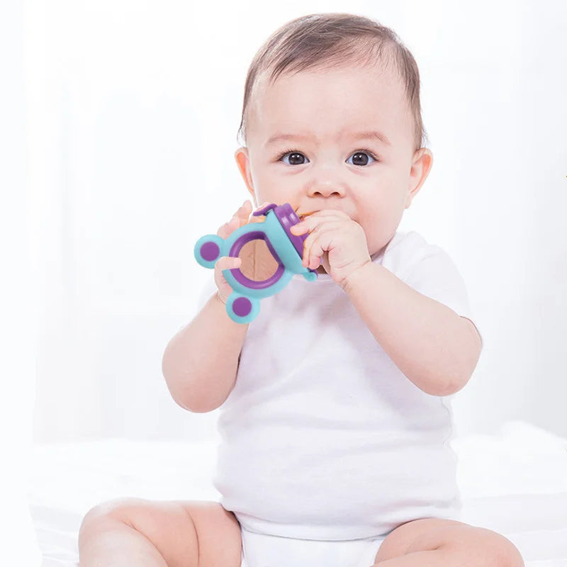 🍓 Baby Fruit Feeder &amp; Teether – Safe &amp; Fun Way to Introduce Fresh Foods! 👶✨