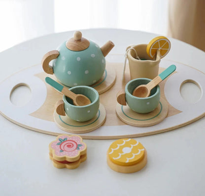 🍰 Delightful Wooden Afternoon Tea Set – Inspire Creativity &amp; Fun! ☕✨