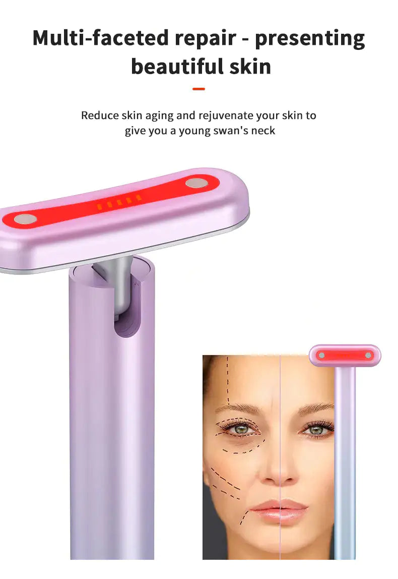 💎 Red LED Face Massage Wand – The Ultimate Anti-Ageing Skincare Tool!