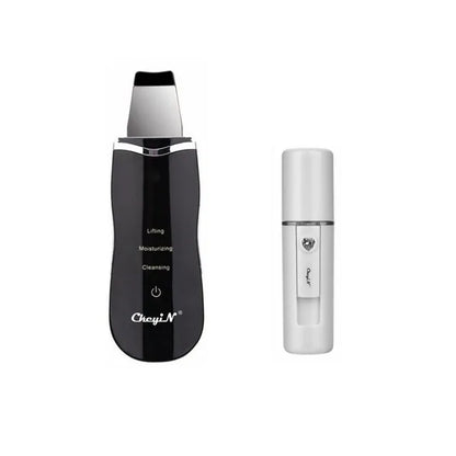 🔥 Ultrasonic Skin Scrubber + Nano Face Mist Steamer – The Ultimate 2-in-1 Skincare Revolution!